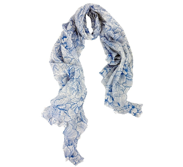 Blue Hibachis Shawl Pashmina & Scarves 