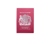 British Passport Cover Travel Accessories Fuchsia 