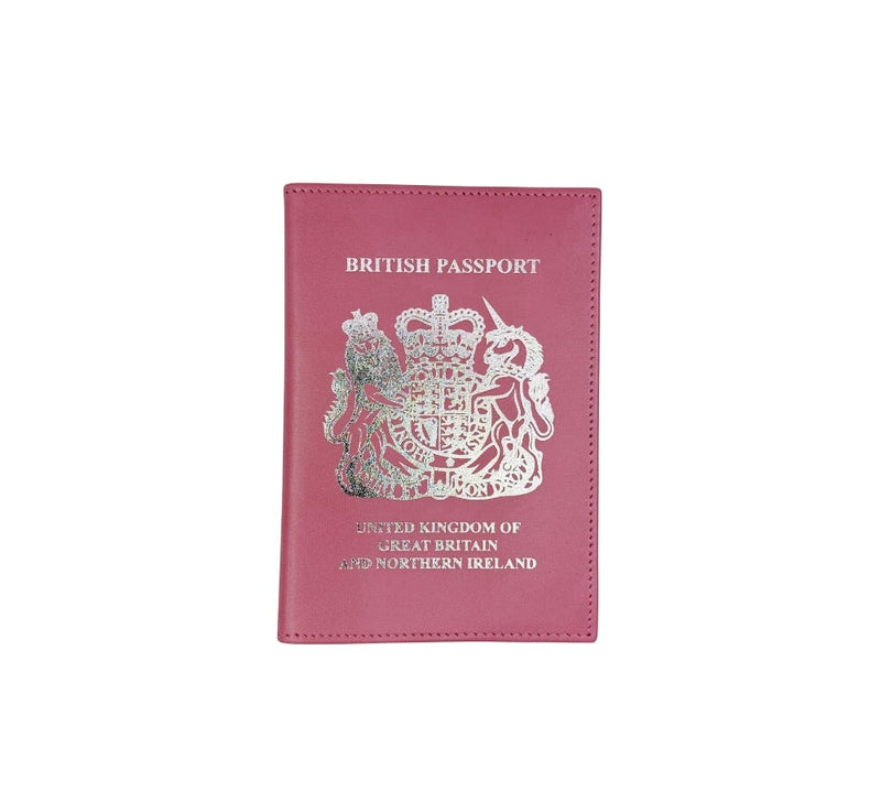 British Passport Cover Travel Accessories Pale Pink 