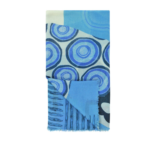 Calypso Shawl Pashmina & Scarves Blue 