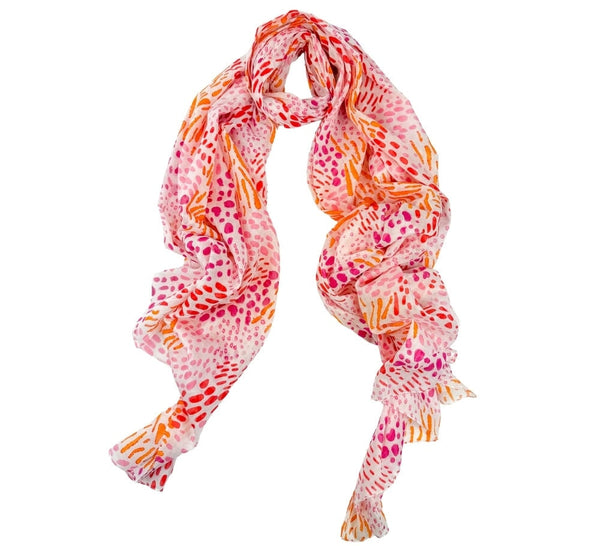 Caribbean Coral Shawl Pashmina & Scarves 