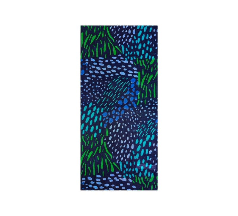 Caribbean Coral Shawl Pashmina & Scarves Navy 