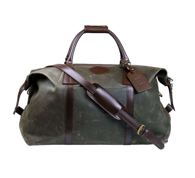Carry On Waxed Canvas Holdall Luggage 
