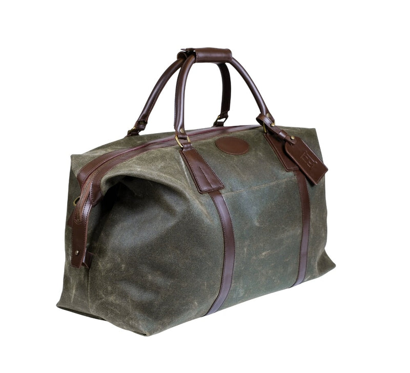 Carry On Waxed Canvas Holdall Luggage 