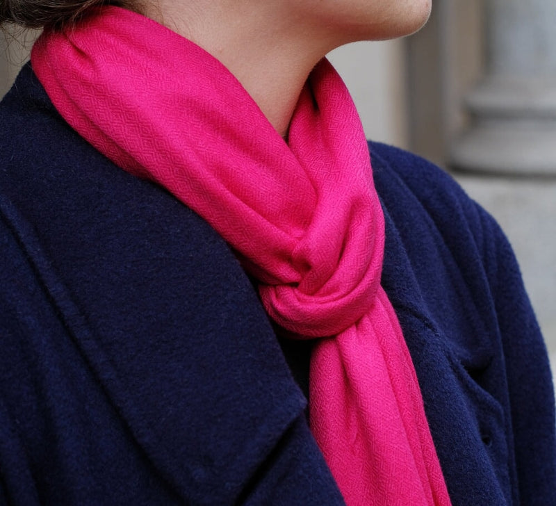 Cashmere Blend Diamond Weave Stole Pashmina & Scarves 