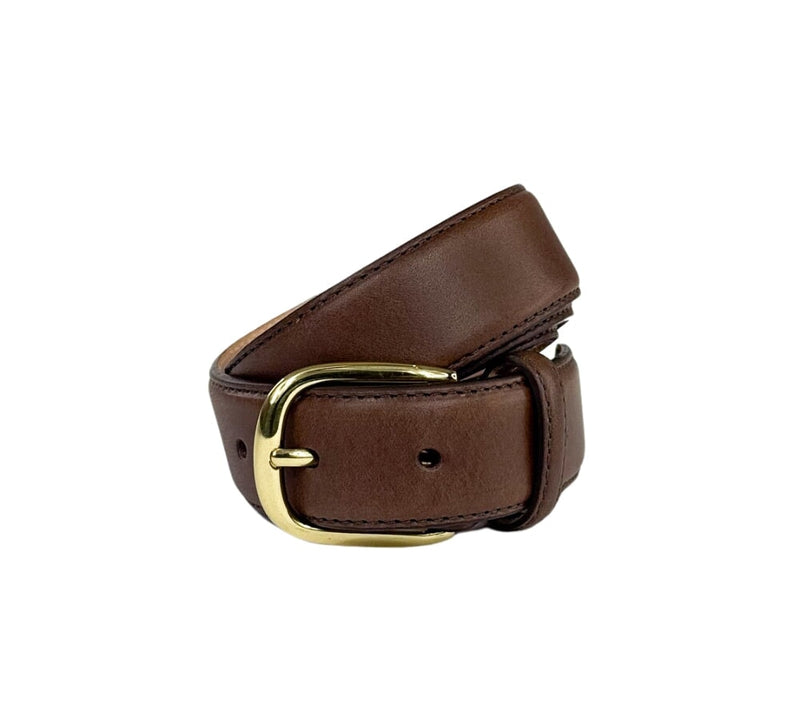 Classic Calf Belt Belt Dark Brown / Gilt 32 