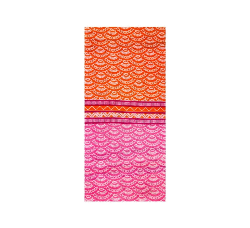 Cockle Fans Shawl Pashmina & Scarves Orange 