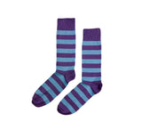 Coloured Striped Socks Textiles Lilac / Pale Blue 