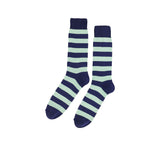 Coloured Striped Socks Textiles Navy / Sage 