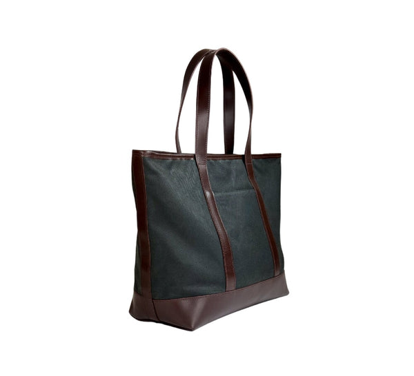 Elton Waxed Canvas Shopper Handbags 
