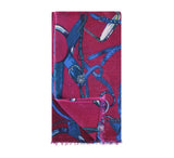 Equipage Stole Pashmina & Scarves Wine 