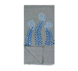 Fiddlehead Embroidery Stole Pashmina & Scarves Pale Blue 