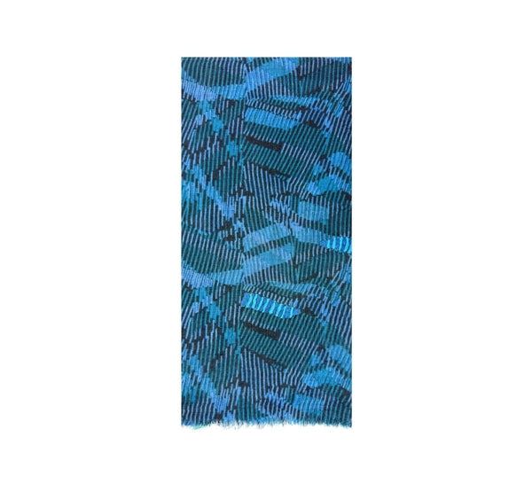 Fields of Fall Shawl Pashmina & Scarves Blue 