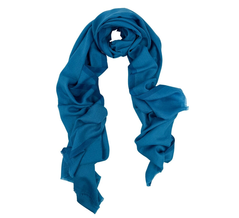 Fine Cashmere Border Stole Pashmina & Scarves 