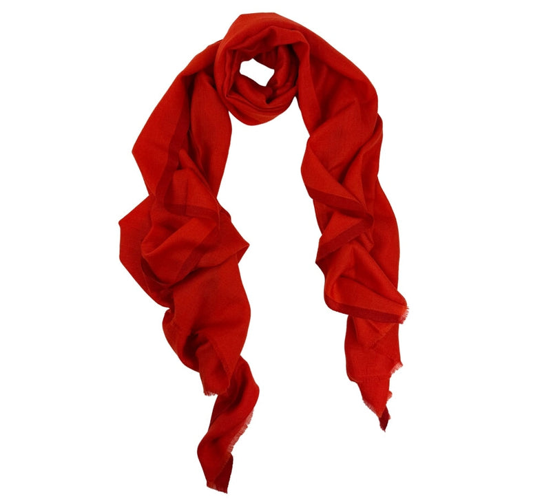 Fine Cashmere Border Stole Pashmina & Scarves 
