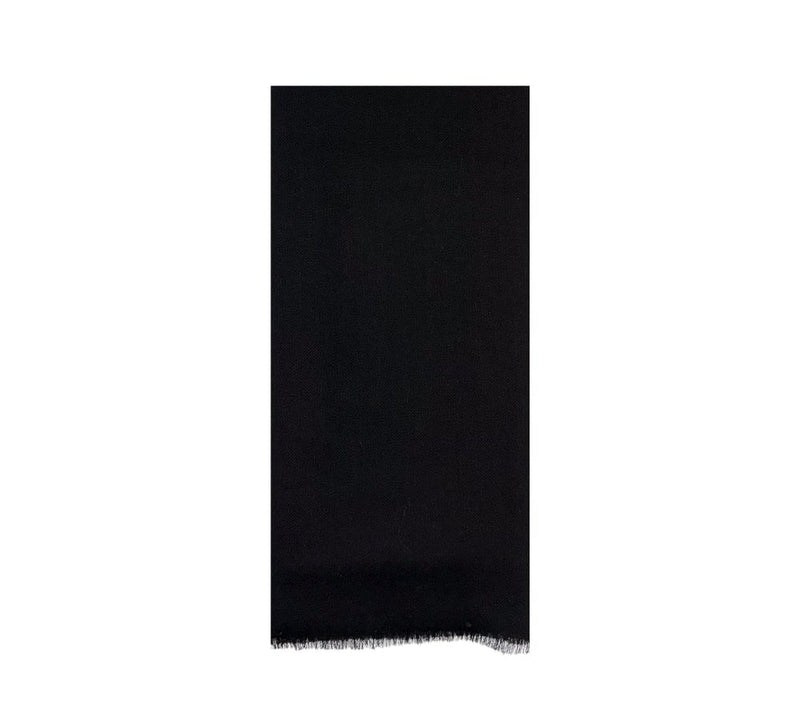 Fine Cashmere Border Stole Pashmina & Scarves Black 
