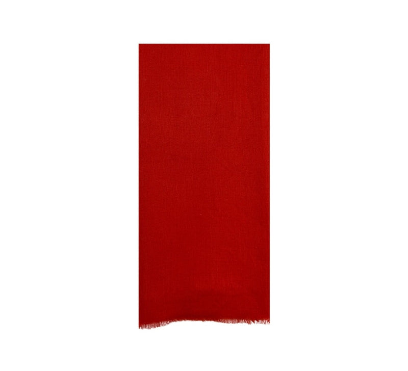 Fine Cashmere Border Stole Pashmina & Scarves Burnt Orange 