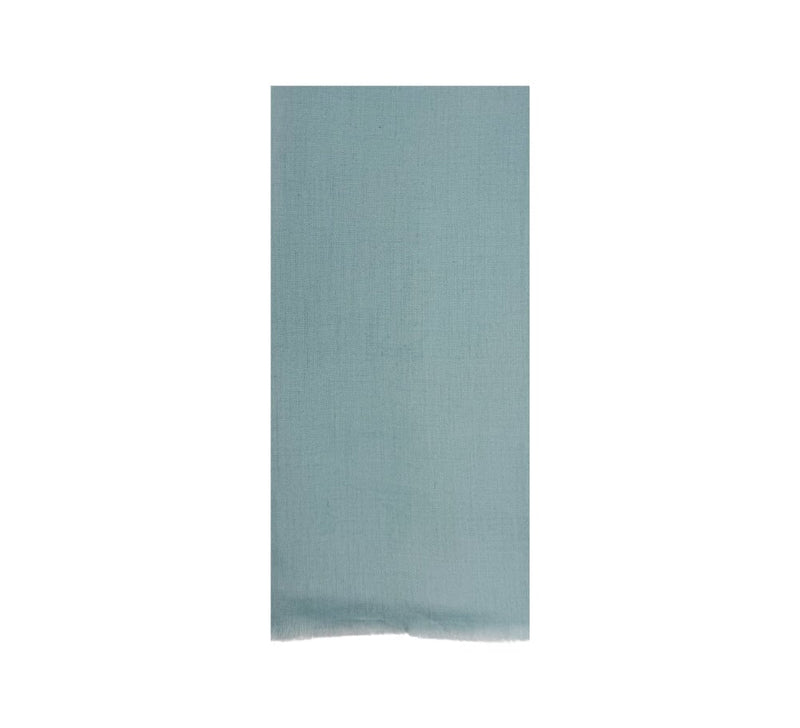 Fine Cashmere Border Stole Pashmina & Scarves Powder Blue 