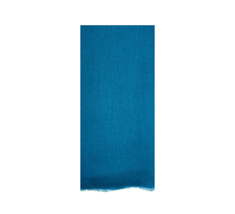 Fine Cashmere Border Stole Pashmina & Scarves Turquoise 