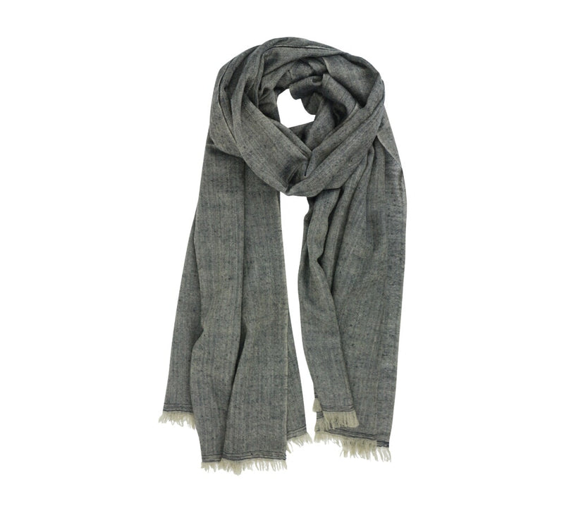 Fine Herringbone Cashmere Stole Pashmina & Scarves 