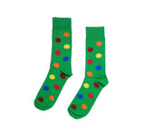 Fine Spotted Socks Textiles Green 