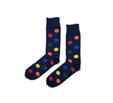 Fine Spotted Socks Textiles Navy 