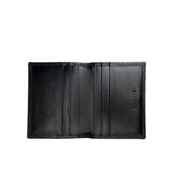 Folding Credit Card Case Credit Card Case Black Calfskin 