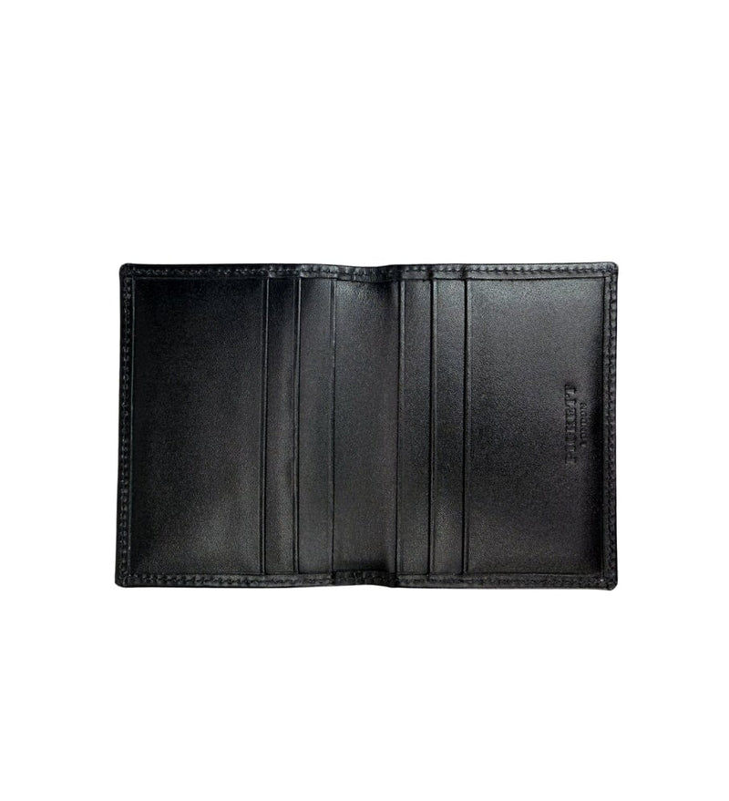 Folding Credit Card Case Credit Card Case Black Calfskin 