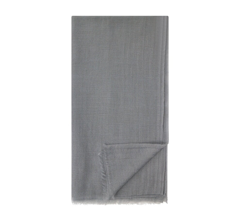 Gauze Cashmere Shawl Pashmina & Scarves Grey 