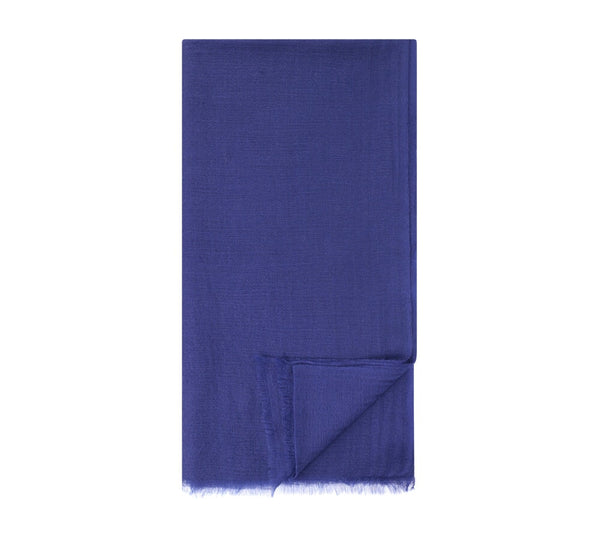 Gauze Cashmere Shawl Pashmina & Scarves Navy 