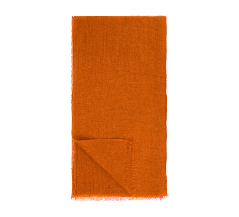 Gauze Cashmere Shawl Pashmina & Scarves Orange 