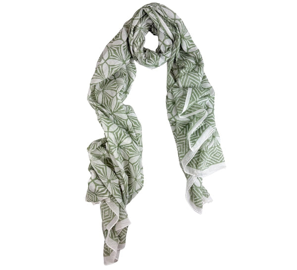 Geometric Tile Shawl Pashmina & Scarves 