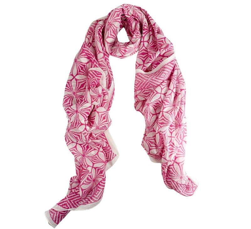 Geometric Tile Shawl Pashmina & Scarves 