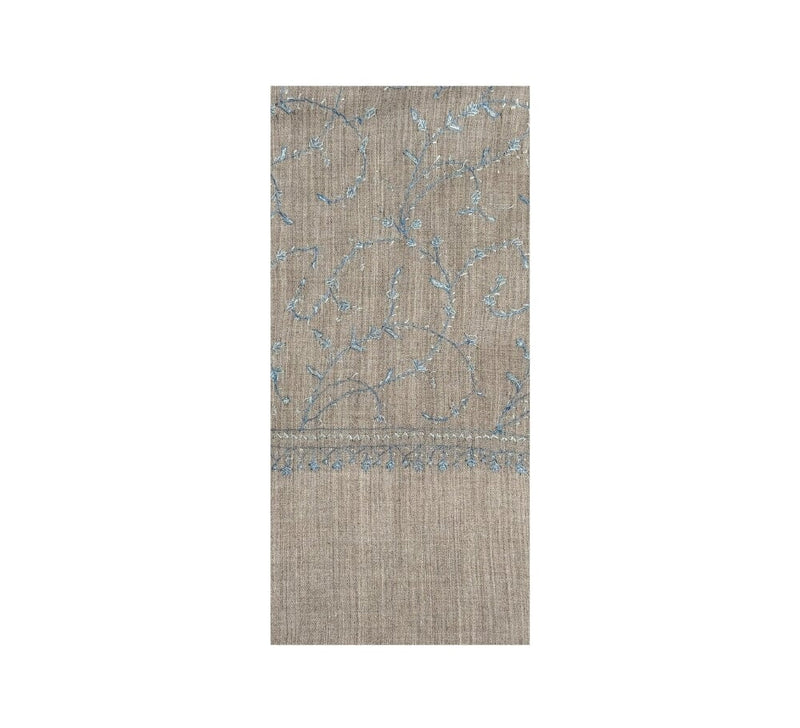 Himalayan Vine Stole Pashmina & Scarves Pale Blue 