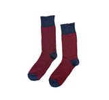 Houndstooth Socks Textiles Denim / Red 