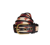 Kilim Belt Belt Burgundy 