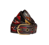 Kilim Belt Belt Dark Red 