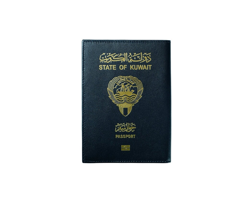 Kuwait Passport Cover Travel Accessories Navy 