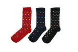 Ladies Bamboo Socks Pack of 3 Textiles Multicolour Hearts 