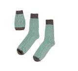 Ladies Cashmere Blend Socks Textiles Aqua 