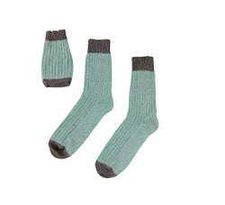 Ladies Cashmere Blend Socks Textiles Aqua 