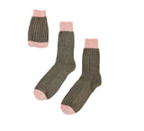Ladies Cashmere Blend Socks Textiles Loden 