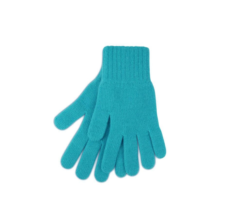 Ladies Cashmere Gloves Textiles Turquoise 