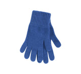 Ladies Cashmere Knitted Gloves Textiles Blue 