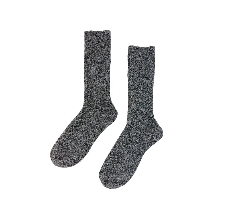 Ladies Cashmere Mix Socks Textiles Black Speckle 