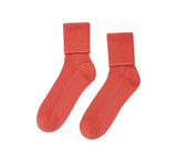 Ladies Cashmere Socks Textiles Coral 