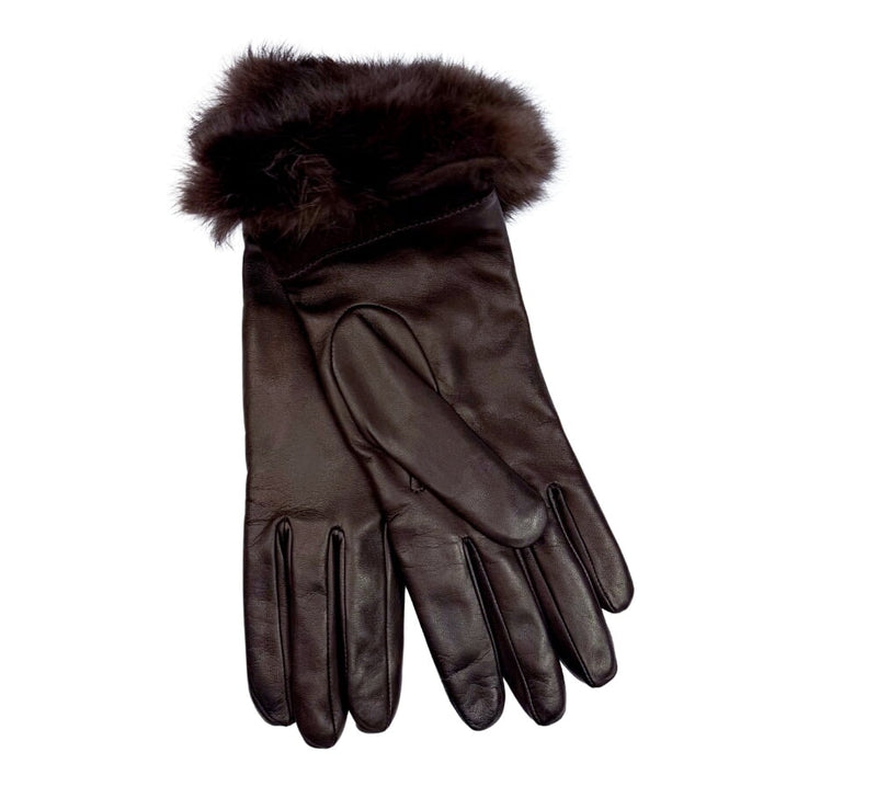 Ladies Fur & Cashmere Lined Gloves Gloves 