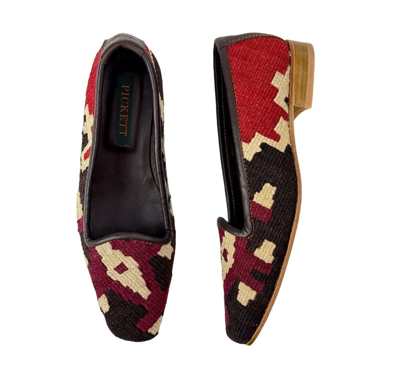 Ladies Kilim Slippers EU36 / UK3 Kilim Slippers/Trainers Dark Red 