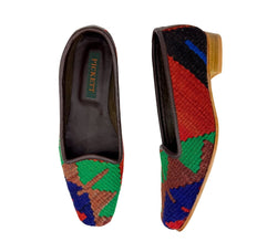 Ladies Kilim Slippers EU36 / UK3 Kilim Slippers/Trainers Emerald 