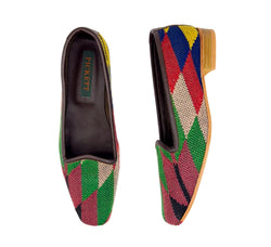 Ladies Kilim Slippers EU36 / UK3 Kilim Slippers/Trainers Green 